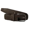 By Axel Nubuck Belt - Dark Tobacco