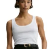 By Malene Birger Organic Cotton Tank Top - White