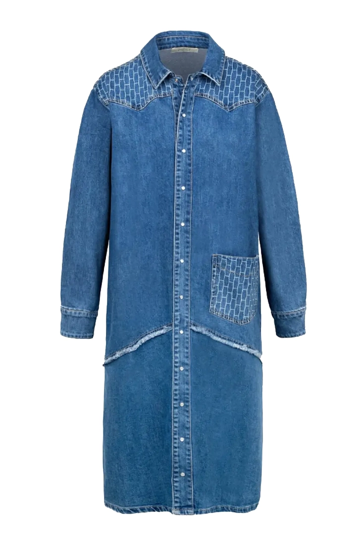Hést Dharma Dress - Light Wash Blue Denim
