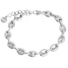 Muli Collection Coffee Bean Bracelet - Silver