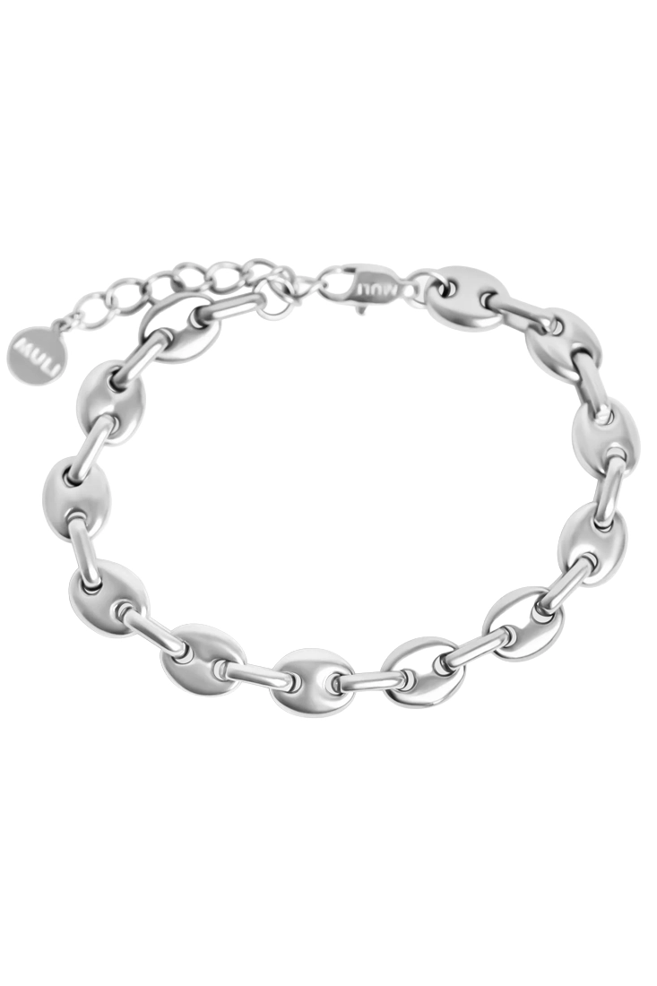 Muli Collection Coffee Bean Bracelet - Silver