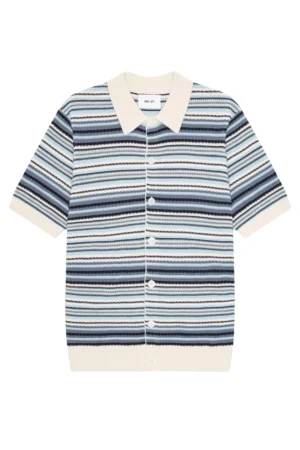 NN07 Nolan Polo Cardigan - Navy