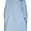 Neo Noir Veda Poplin Top - Light Blue