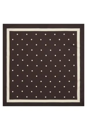 Neo Noir Judy Dot Scarfs - Dark Brown