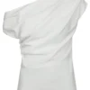 Neo Noir Mabelle Drapy Top - White