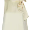 Neo Noir Veda Heavy Sateen Top - Light Yellow