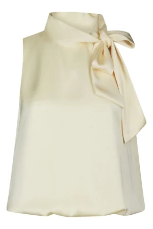 Neo Noir Veda Heavy Sateen Top - Light Yellow