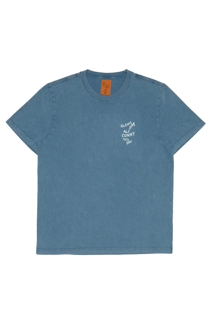 Nudie Jeans Roy T-Shirt OG Line-Up - French Blue