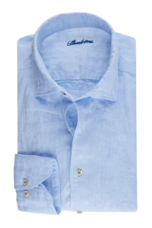 Stenströms Regular Linneskjorta - Light Blue
