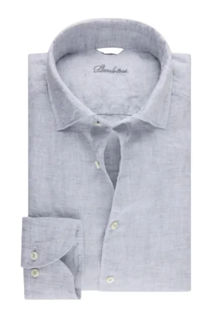 Stenströms Regular Linneskjorta - Light Grey