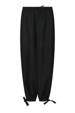 Neo Noir Roxane Balloon Linen Pants - Black