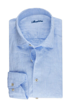 Stenströms Slimline Linneskjorta - Light Blue