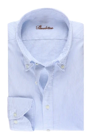 Stenströms Casual Oxfordskjorta - Ljusblå Randig