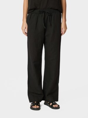 Alternative view of Neo Noir Sonar Linen Pants - Black