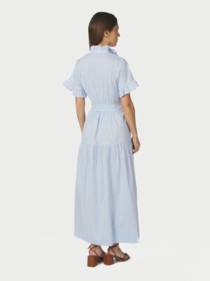 Alternative view of Neo Noir Nellie Soft Stripe Dress - Light Blue