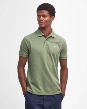Alternative view of Barbour Lightweight Sports Polo Shirt - Burnt Olive