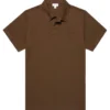 Sunspel SS Riviera Polo - Dark Walnut