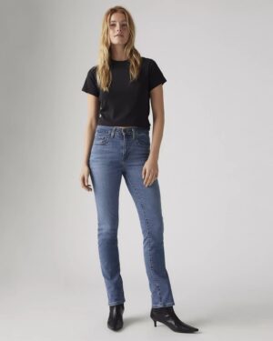 Alternative view of Levi`s 724 High Rise Straight - Blue Wave Mid