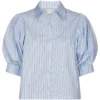 Neo Noir Etta Stripe Stone Shirt - Light BLue