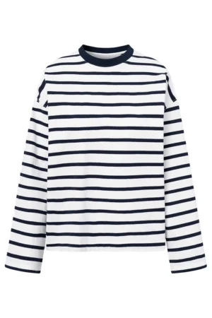 Twist & Tango Celeste LS Top - Navy White Stripe