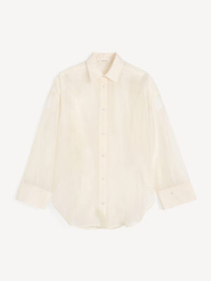 Alternative view of By Malene Birger Derris Silk Organza Shirt - Soft White