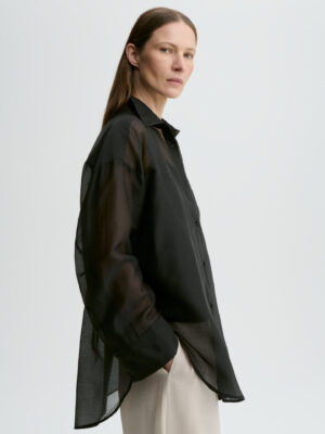 Alternative view of By Malene Birger Derris Silk Organza Shirt - Black