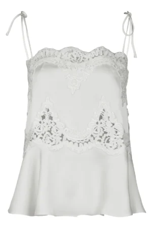 Neo Noir Kaela Heavy Sateen Top - Pearl