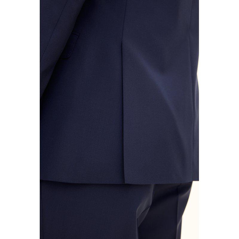 Oscar Jacobson Regular Fit Blazer in Microstructure Fabric – Navy - Bild 6