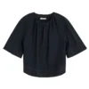 By Malene Birger Marian Linen Top - Black
