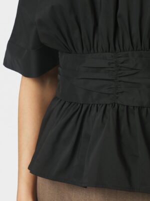 Alternative view of Neo Noir Annegret Poplin Blouse - Black