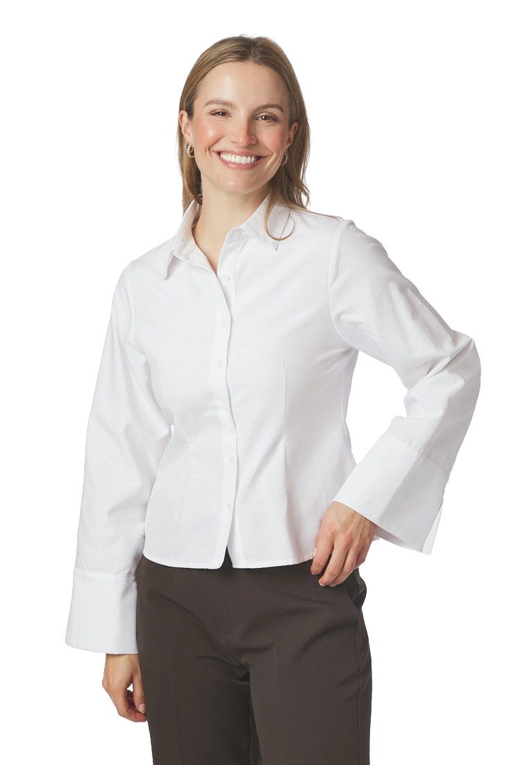 Neo Noir Rosa Oxfort Shirt - White