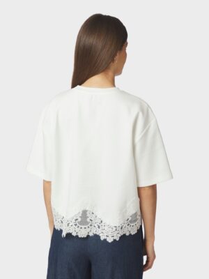 Alternative view of Neo Noir Iria Lace Top - White