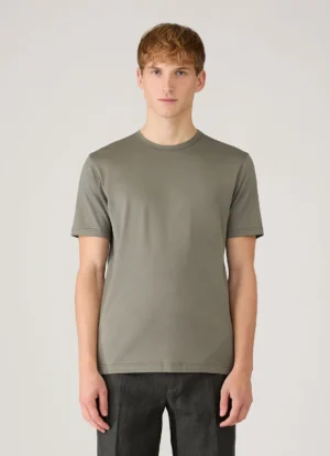 Alternative view of Sunspel Classic T-Shirt - Fossil Grey