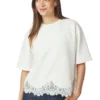 Neo Noir Iria Lace Top - White
