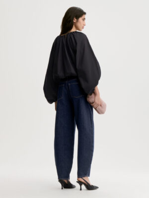 Alternative view of By Malene Birger Semara Organic Cotton Blouse - Black