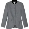 By Malene Birger Claye Single Breasted Blazer - Dark Grey Melange