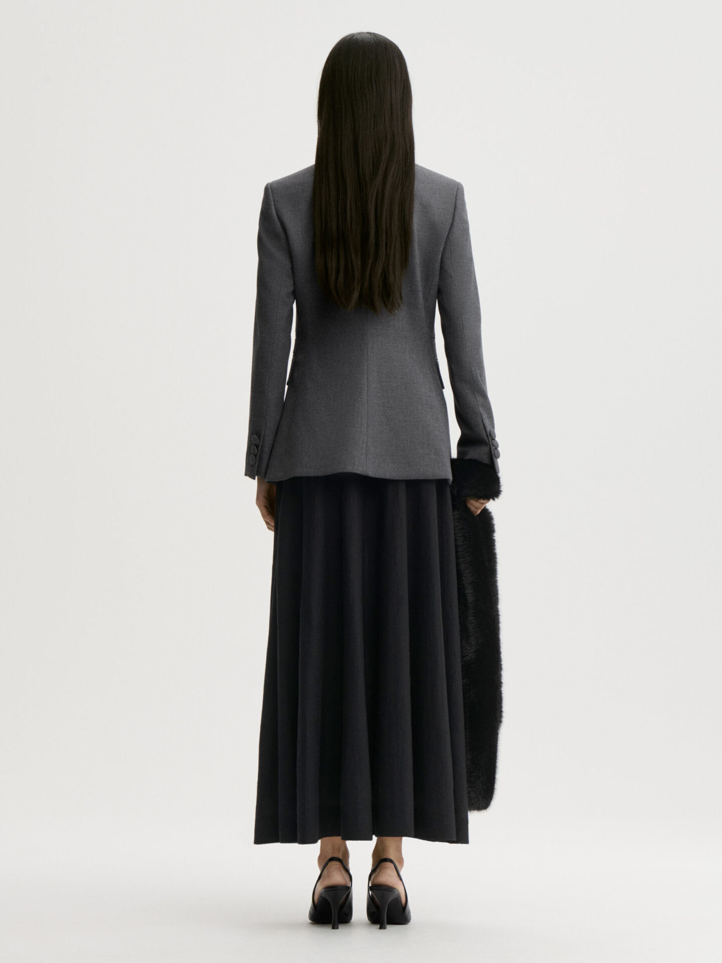 By Malene Birger Claye Single Breasted Blazer - Dark Grey Melange - Bild 3