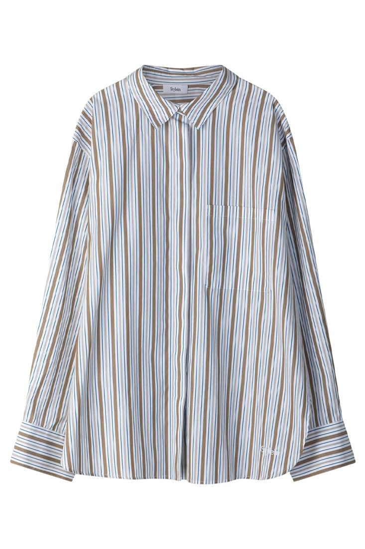Stylein Jansell Shirt - Taupe Stripe
