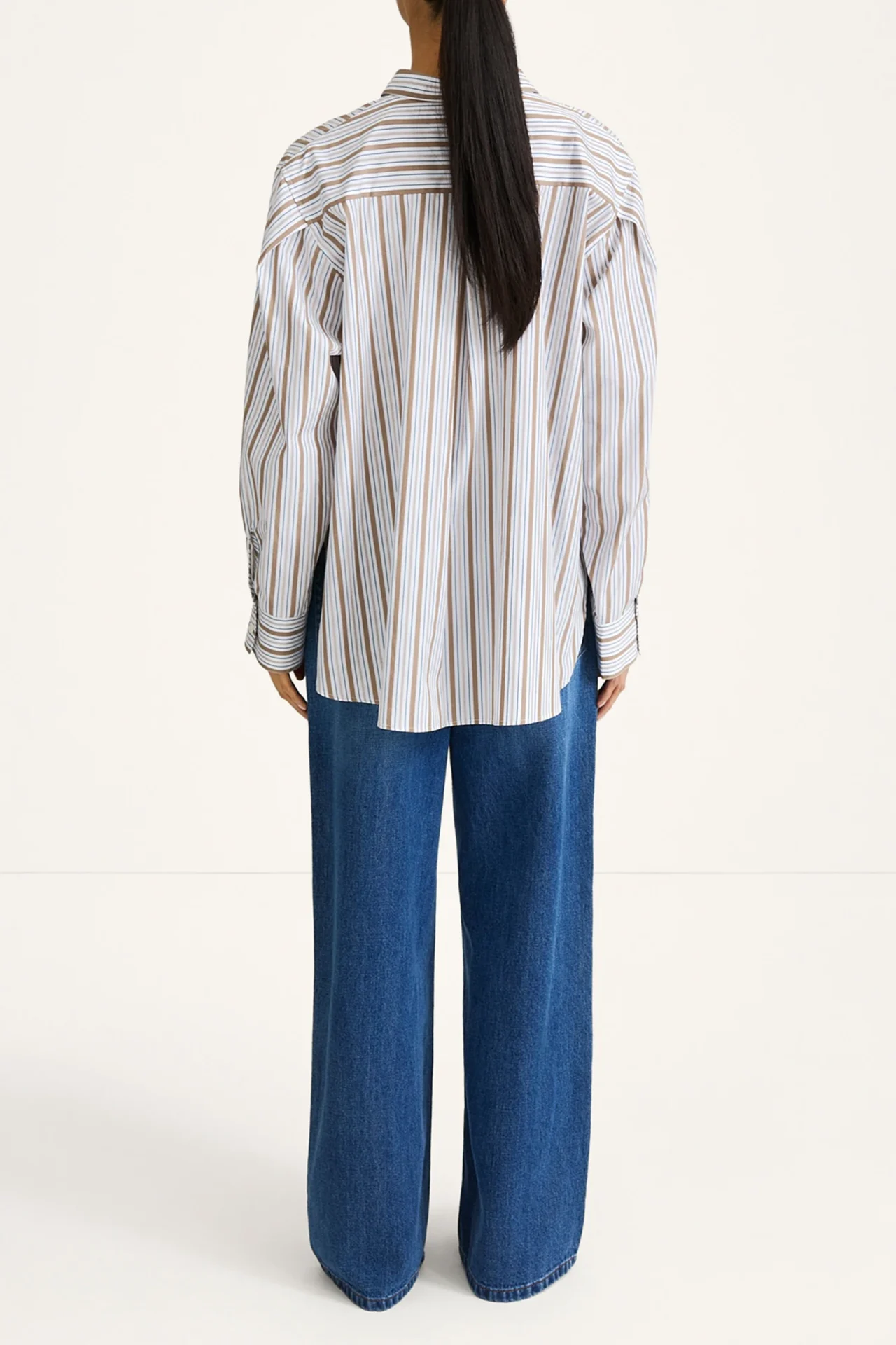 Stylein Jansell Shirt - Taupe Stripe - Bild 4