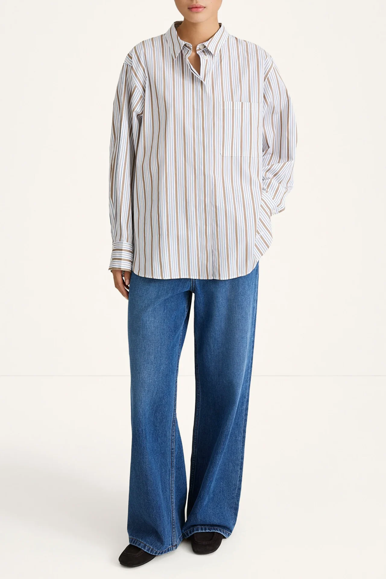 Stylein Jansell Shirt - Taupe Stripe - Bild 5