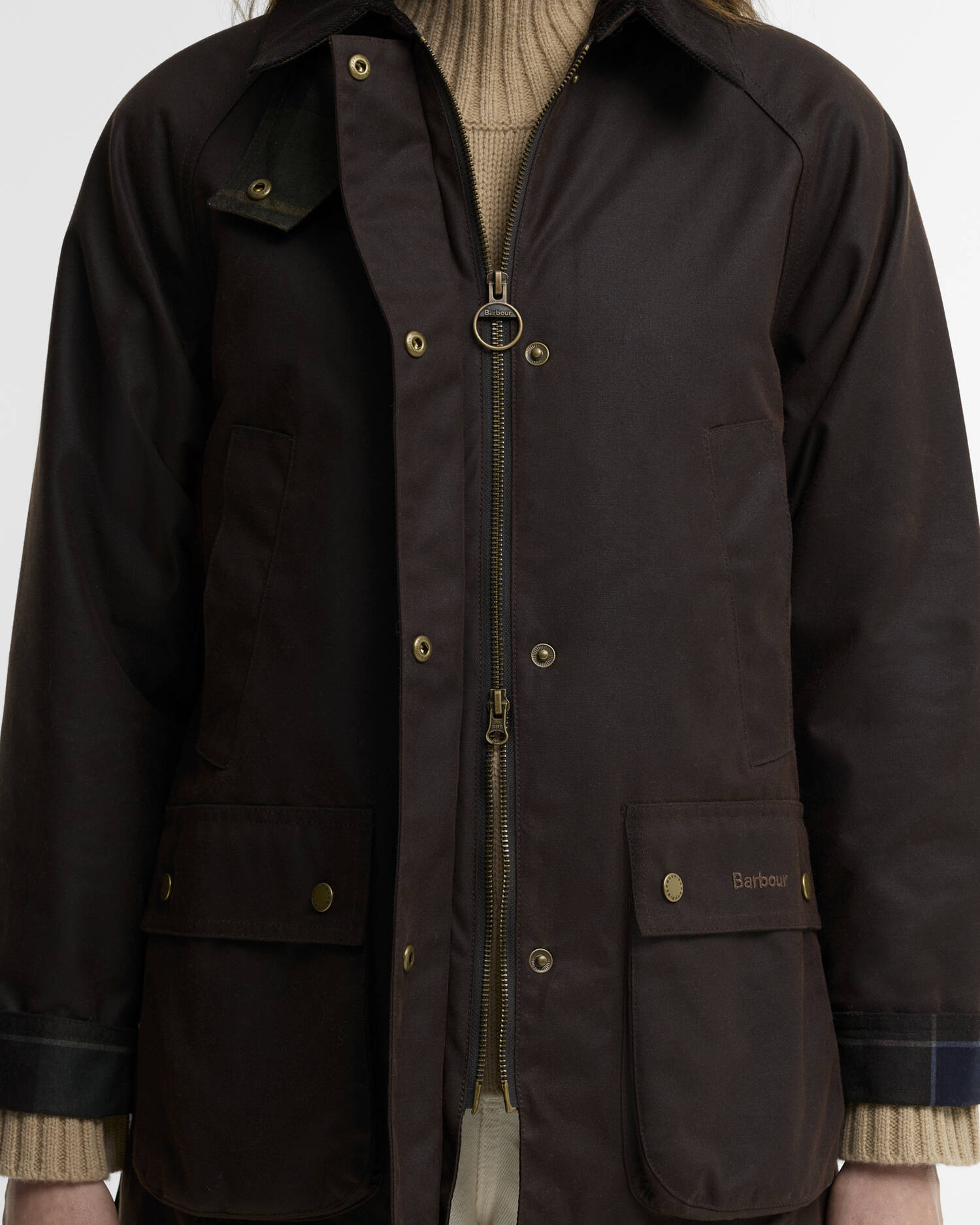 Barbour Acorn Wax Jacket - Rustic - Bild 5