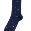 Barbour Marvin Socks - Mid Blue Dog
