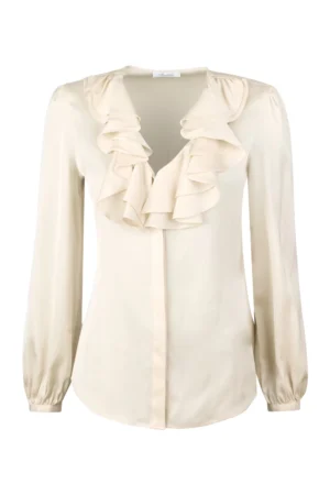 Stenströms Mona Blouse Frill - Champagne
