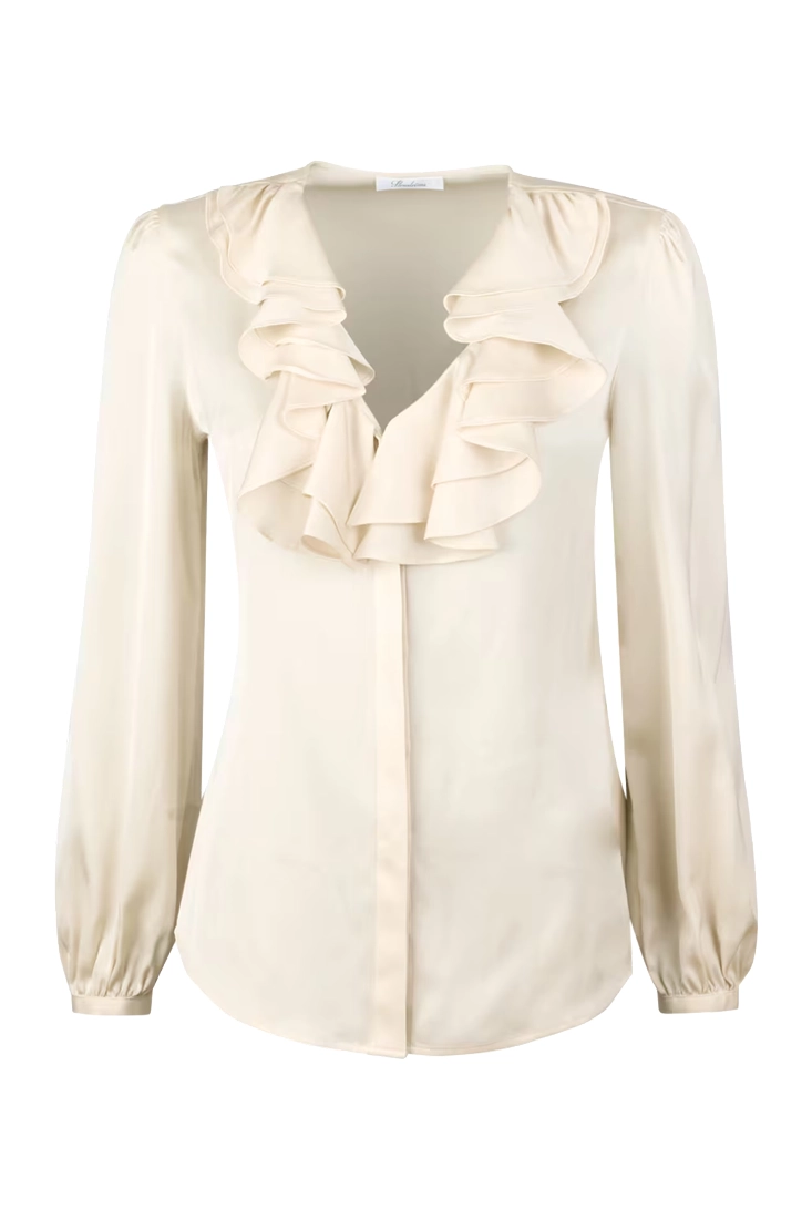 Stenströms Mona Blouse Frill - Champagne