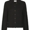 Neo Noir Ramera Fluffy Knit Cardigan - Dark Brown
