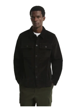 Barbour Tartan Trim Overshirt - Olive