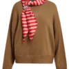 Essentiel Antwerpen Kurtis Pullover Whit Scarfs - Camel