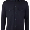Stenströms Overshirt Knitted Milano Merino Woool - Navy