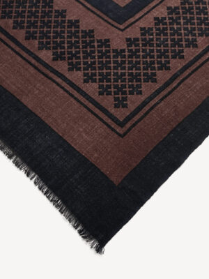 Alternative view of By Malene Birger Julee Wool Scarfs - Dark Chokolate