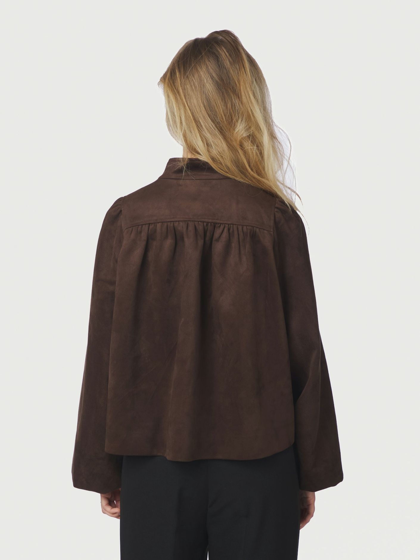 Neo Noir Tirsa Faux Suede Jacket - Dark Brown - Bild 3
